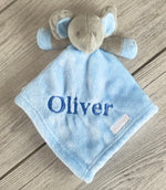Load image into Gallery viewer, Baby personalised elephant comforter