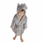 Load image into Gallery viewer, Kids unisex personalised Elephant hooded dressing gown