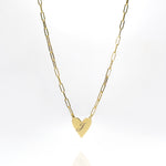 Load image into Gallery viewer, Womens chain heart pendant personalised necklaces