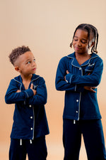 Load image into Gallery viewer, Boy long jersey personalised pyjamas set