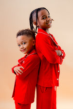 Load image into Gallery viewer, Boy long jersey personalised pyjamas set