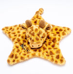 Load image into Gallery viewer, Babies personalised unisex recycled giraffe comforter