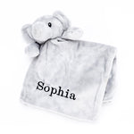 Load image into Gallery viewer, Babies personalised elephant comforter Light Blue