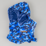 Load image into Gallery viewer, Lulabay boys personalised Camo print hooded dressing gown