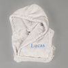Lulabay boys personalised super soft hooded dressing gown