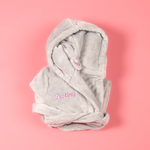 Load image into Gallery viewer, Lulabay girls personalised hooded dressing gowns