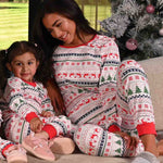 Load image into Gallery viewer, Ladies personalised family christmas fairisle printed pyjamas