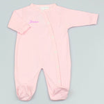 Load image into Gallery viewer, Babies personalised football theme sleepsuit