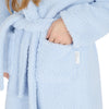 girls premium personalised dressing gown | personalised premium hooded dressing gown for girls | girls luxury fleece robe | embroidered girls dressing gown