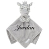 baby personalised zebra comforter | personalised zebra comfort blanket | embroidered zebra comforter for baby | soft zebra comfort toy