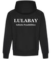 Lulabay luxury branded hoodie | oversized branded hoodie for women | luxury flock logo hoodie