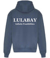 Lulabay luxury branded hoodie | oversized branded hoodie for women | luxury flock logo hoodie