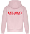 Lulabay luxury branded hoodie | oversized branded hoodie for women | luxury flock logo hoodie