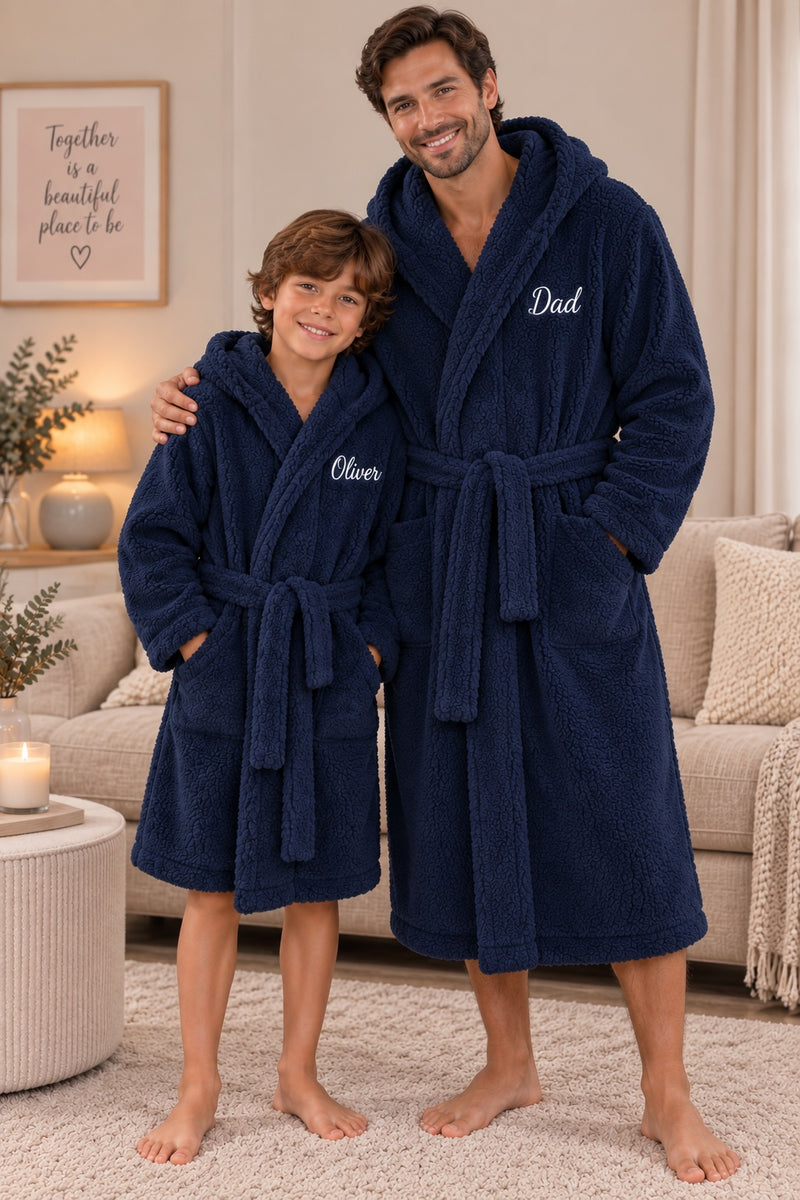 Personalised Luxury Fleece Dressing Gown