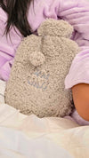 personalised teddy hot water bottle | personalised teddy hot water bottle pink (change according to colour image)