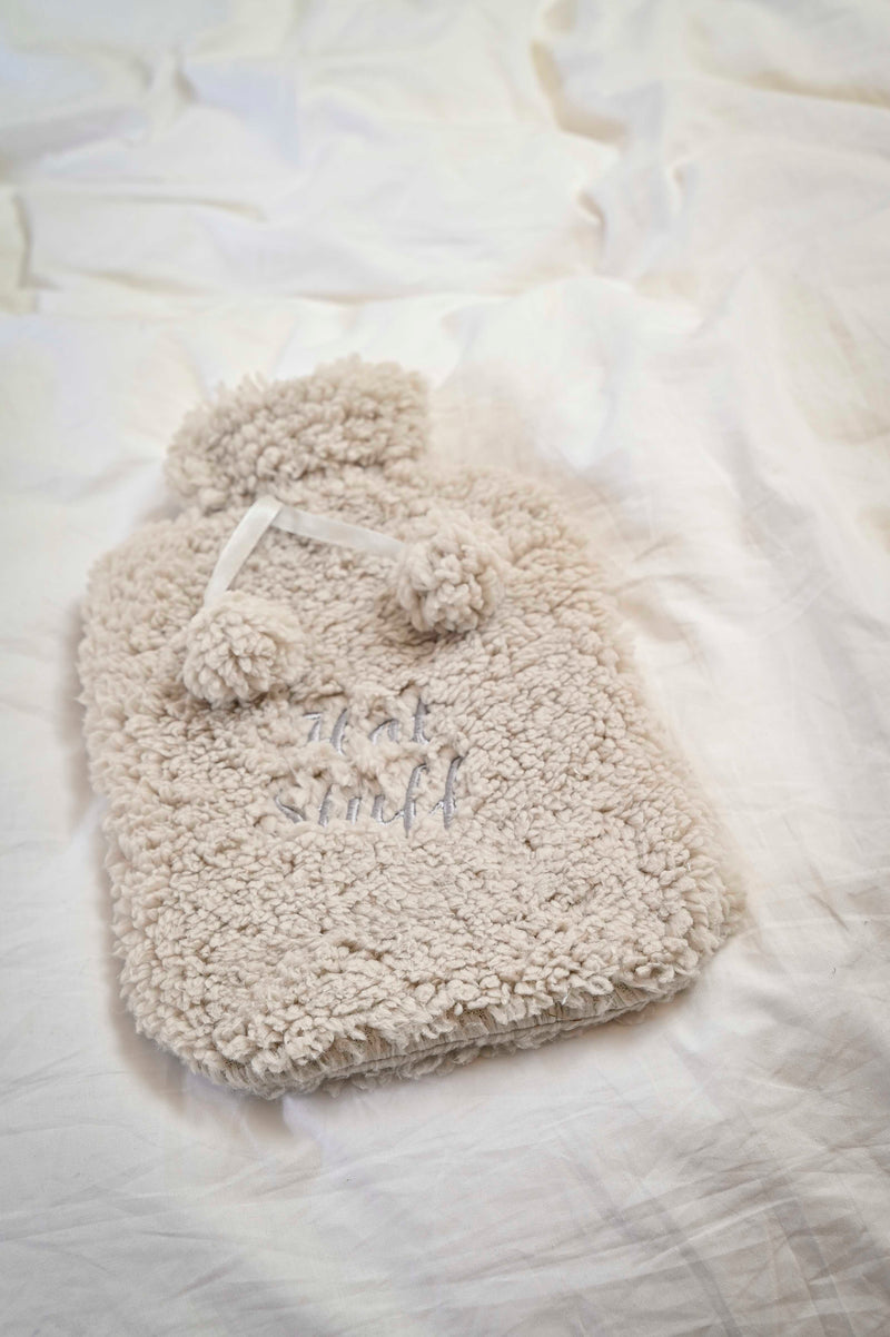 personalised teddy hot water bottle | personalised teddy hot water bottle pink (change according to colour image)