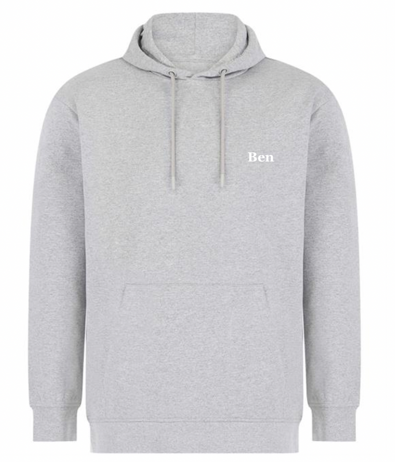 men's sustainable personalised hoodie | personalised men's heavyweight hoodie | Lulabay sustainable hoodie
