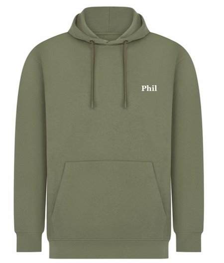 men's sustainable personalised hoodie | personalised men's heavyweight hoodie | Lulabay sustainable hoodie