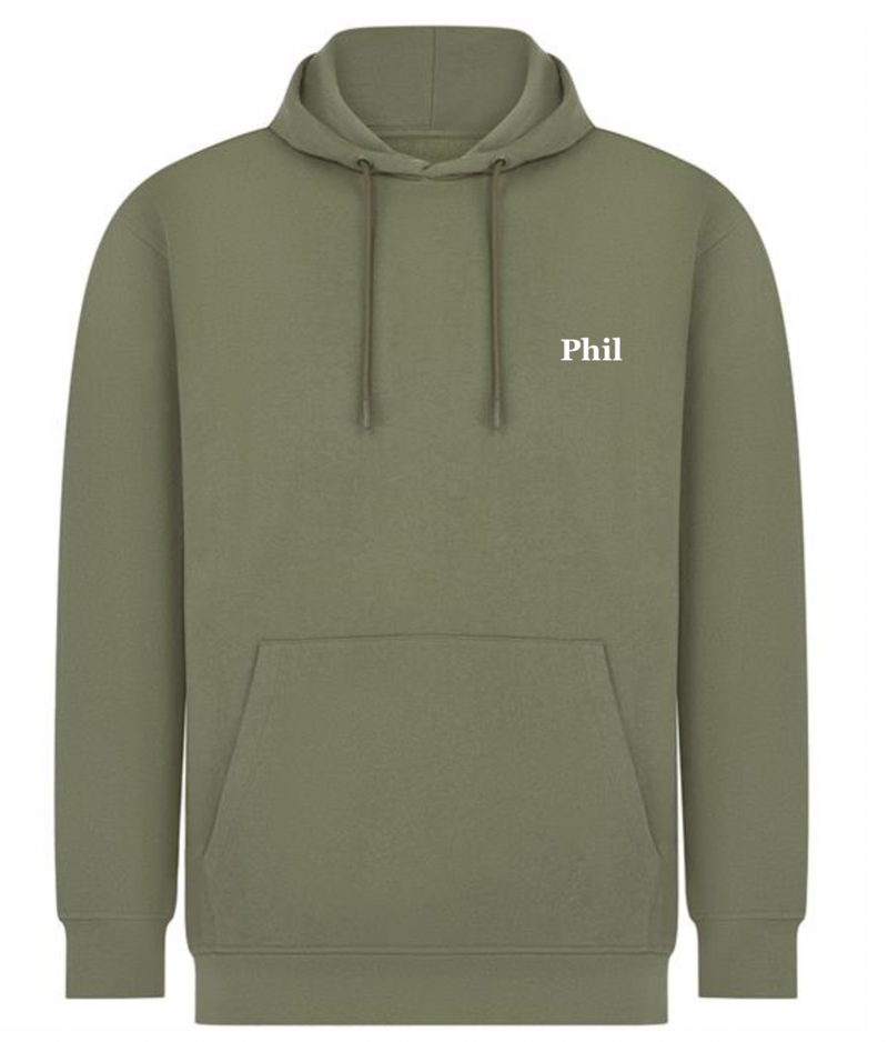men's sustainable personalised hoodie | personalised men's heavyweight hoodie | Lulabay sustainable hoodie