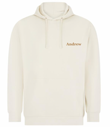 men's sustainable personalised hoodie | personalised men's heavyweight hoodie | Lulabay sustainable hoodie