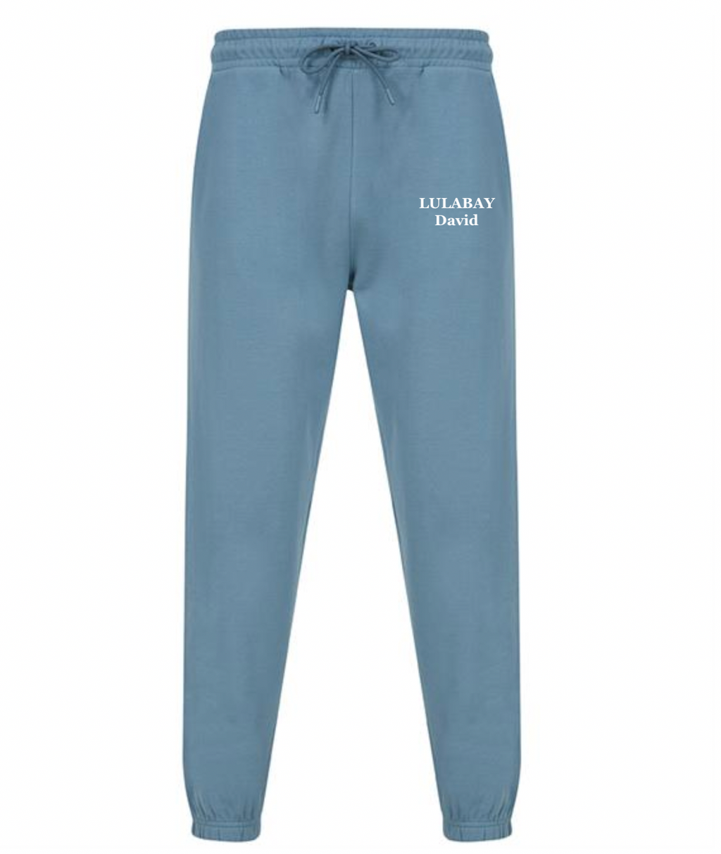 Lulabay mens sustainable personalised joggers