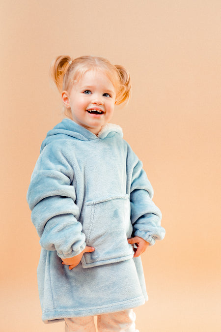 kids personalised borg lined hoodie | unisex personalised plush hoodie | personalised borg lined hoodie for children | kids embroidered cosy hoodie