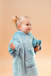 kids personalised borg lined hoodie | unisex personalised plush hoodie | personalised borg lined hoodie for children | kids embroidered cosy hoodie