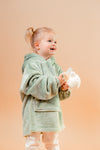 kids personalised borg lined hoodie | unisex personalised plush hoodie | personalised borg lined hoodie for children | kids embroidered cosy hoodie