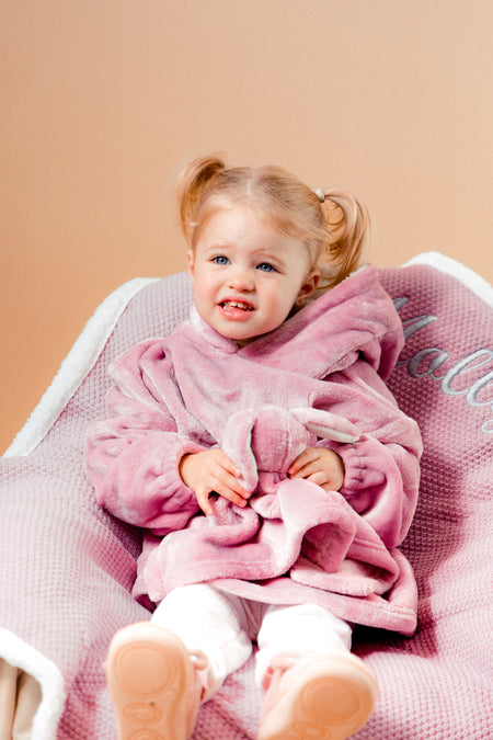kids personalised borg lined hoodie | unisex personalised plush hoodie | personalised borg lined hoodie for children | kids embroidered cosy hoodie