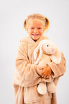 kids personalised borg lined hoodie | unisex personalised plush hoodie | personalised borg lined hoodie for children | kids embroidered cosy hoodie