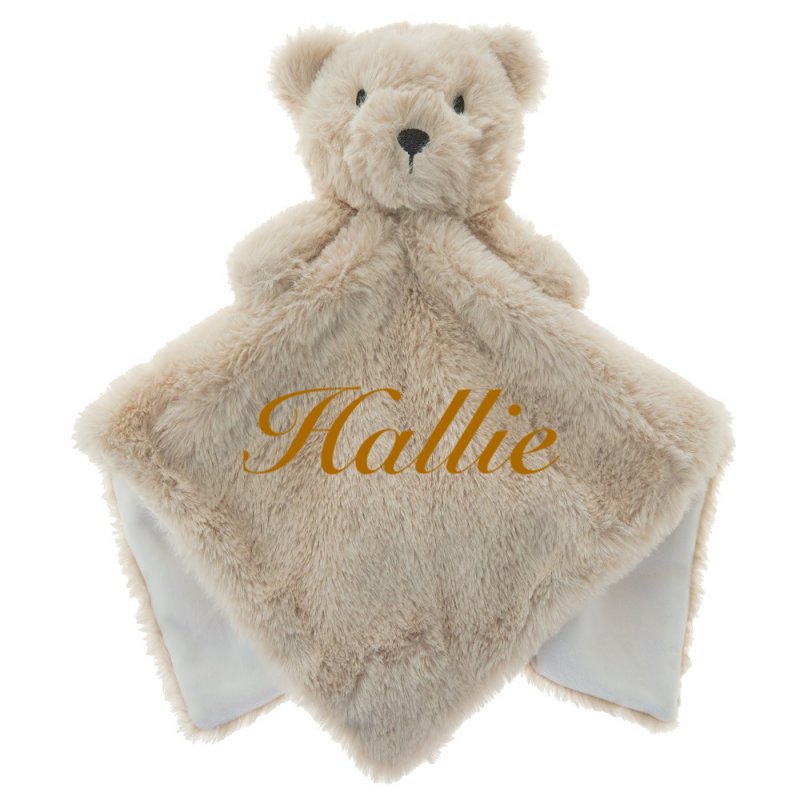 Babies personalised teddy bear comforters