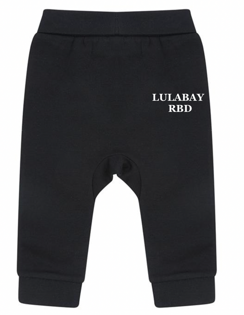 baby personalised sustainable joggers | personalised baby joggers | recycled baby jogging bottoms | embroidered baby lounge joggers