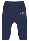 baby personalised sustainable joggers | personalised baby joggers | recycled baby jogging bottoms | embroidered baby lounge joggers