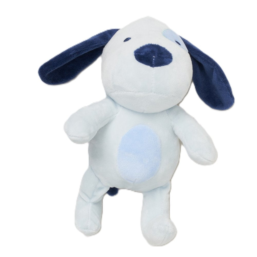Boy's blue dog soft fleece cute long dark blue ears and cute nose and eyes. Light blue belly patch. A great cuddle buddy for any little boy. 