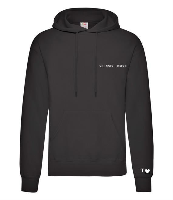 Ladies personalised anniversary Over Head Hoody