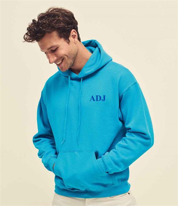 Mens personalised Initials Over Head Hoody