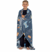 boys personalised gaming glow in the dark blanket | personalised gaming throw for boys | glow in the dark gaming blanket
