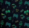 boys personalised gaming glow in the dark blanket | personalised gaming throw for boys | glow in the dark gaming blanket