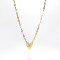 Womens chain heart pendant personalised necklaces