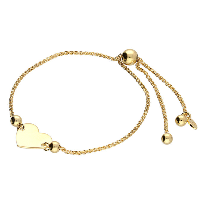 Womens heart personalised bracelet