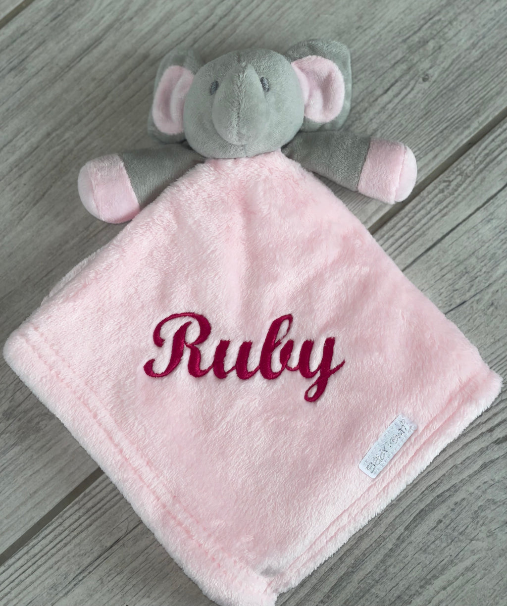 Babies unisex elephant personalised comforters