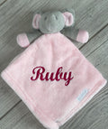 Babies unisex elephant personalised comforters