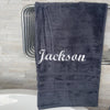 Mr and Mrs personalised towels | personalised wedding towel set | embroidered Egyptian cotton towels