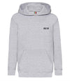 kids personalised initials hoodie | personalised overhead hoodie for kids | embroidered initials hoodie for children | matching family personalised hoodie