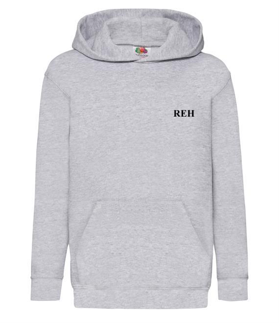 kids personalised initials hoodie | personalised overhead hoodie for kids | embroidered initials hoodie for children | matching family personalised hoodie