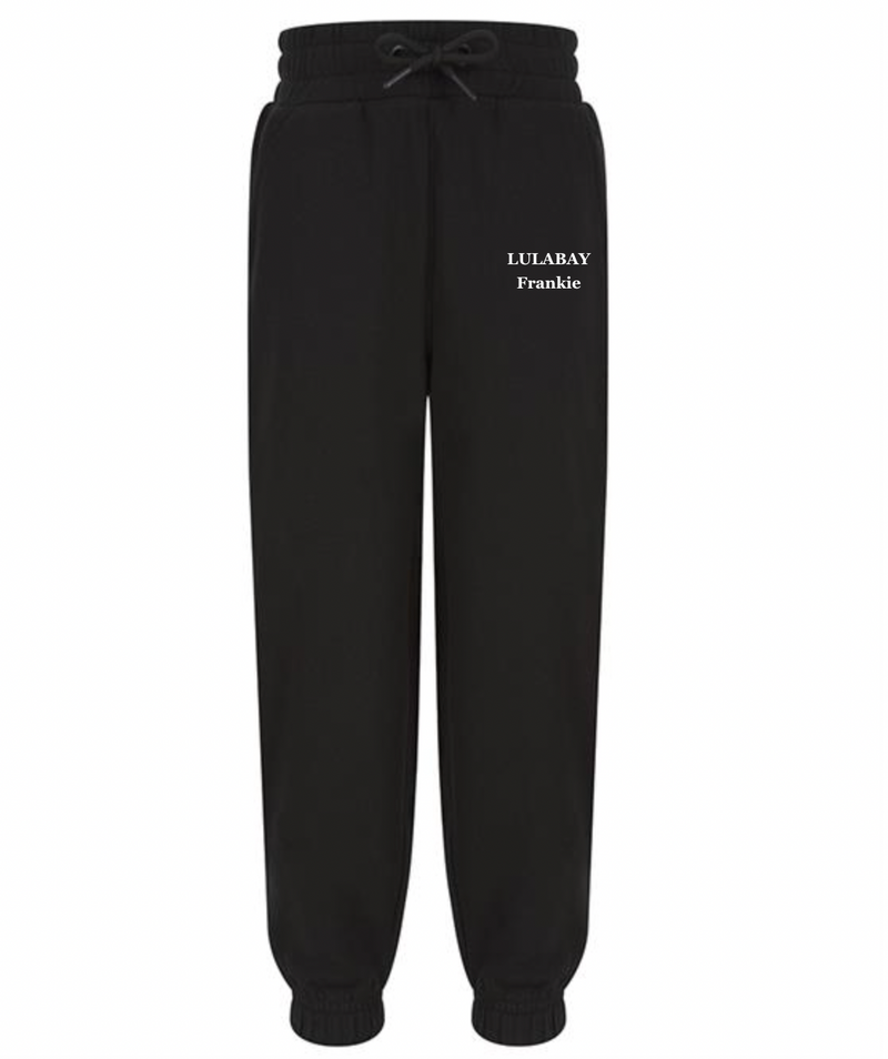 kids personalised sustainable joggers | unisex personalised joggers for children | recycled cotton kids joggers | matching family sustainable joggers