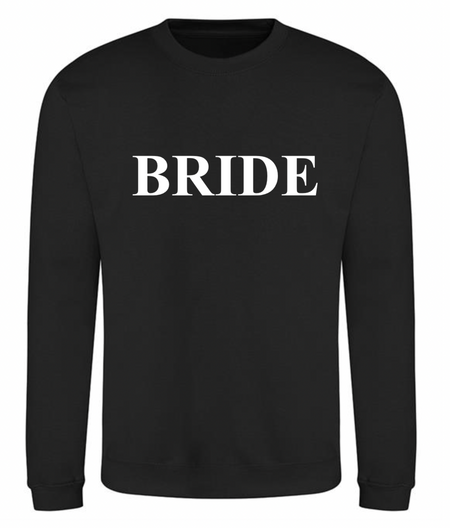 personalised Bride sweatshirt | personalised bride to be sweatshirt | personalised bridal sweatshirt