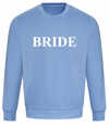personalised Bride sweatshirt | personalised bride to be sweatshirt | personalised bridal sweatshirt