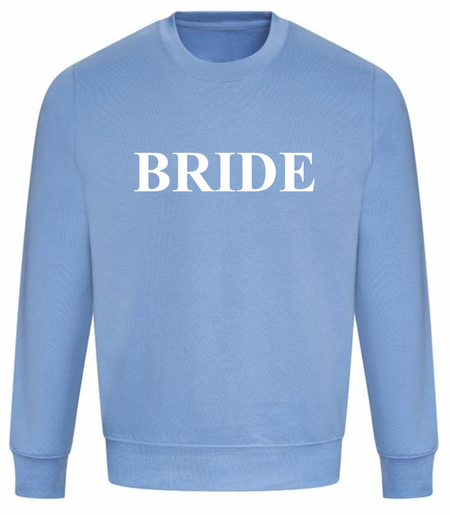 personalised Bride sweatshirt | personalised bride to be sweatshirt | personalised bridal sweatshirt