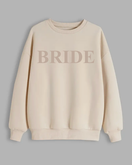 personalised Bride sweatshirt | personalised bride to be sweatshirt | personalised bridal sweatshirt